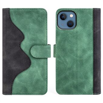 For iPhone 14 Plus 6,7 tommers skjøtedesign PU-skinn telefondeksel Fallsikkert Stand lommebokbeskyttelsesveske