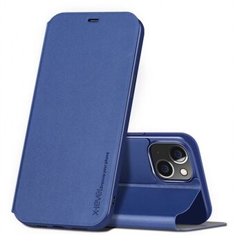X-LEVEL Fargerike-? Series For iPhone 14 Plus Ultra Slim Magnetic Phone Flip Cover Stand Full Dekking PU Leather Mobiltelefonveske
