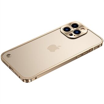 Støtsikkert deksel til iPhone 14 Plus PC+Metal Slim Phone Case Anti-ripe telefondeksel med Scratch