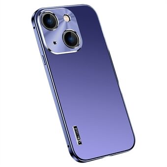 IM-CHEN matt telefondeksel for iPhone 14 Plus, metallramme Ultra slankt beskyttende telefondeksel med magnetisk / spennelås