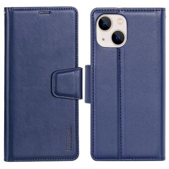 HANMAN Mill Series Mobiltelefonveske-veske for iPhone 14 Plus, støtsikker lommebok med magnetisk lukking Stand Telefondeksel