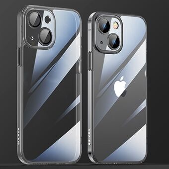 SULADA Crystal Steel Series for iPhone 14 Plus fallsikkert linsebeskyttelse Telefonveske TPU + bakdeksel av herdet glass