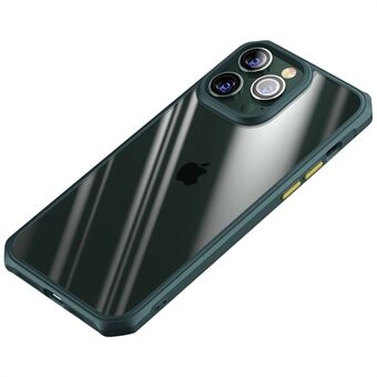 For iPhone 14 Pro Max 6,7 tommers TPU-ramme PC Bakside Gjennomsiktig deksel Airbag hjørne Beskyttende telefonveske