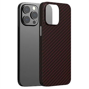 AZEADA Kevlar Series telefondeksel for iPhone 14 Pro Max 6,7 tommer, ultraslank karbonfibertekstur hardt PC-beskyttende bakdeksel