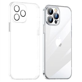 SULADA Crystal Steel Series for iPhone 14 Pro Max TPU + herdet glass klart anti-dråpedeksel Linsebeskyttelse Telefonveske
