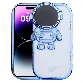 For iPhone 14 Pro Max Anti-fall telefonveske Spaceman Design TPU telefonskall med kameralinsedeksel