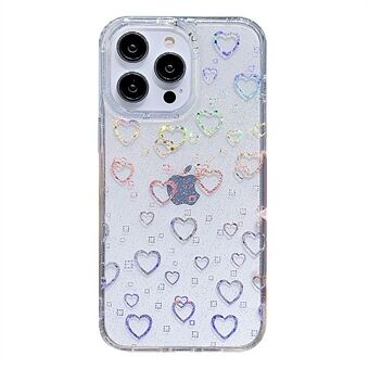 For iPhone 14 Pro Max PC+TPU mobiltelefondeksel Glitter Powder IMD telefondeksel
