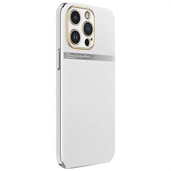 For iPhone 14 Pro Max smarttelefonveske PC + PU-skinn Anti Scratch mobiltelefon bakdeksel