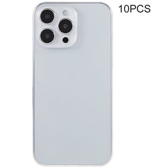 10 stk vannmerkefri TPU-deksel til iPhone 14 Pro Max, 0,8 mm ultratynt gjennomsiktig telefondeksel