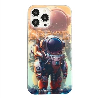 For iPhone 14 Pro Max Astronaut Pattern IMD telefondeksel PC+TPU Drop Protection Matt deksel