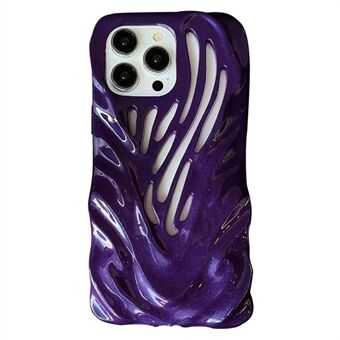 For iPhone 14 Pro Max Candy Color TPU-telefonveske med uthult anti-fall bakdeksel