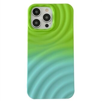 For iPhone 14 Pro Max Soft TPU telefondeksel Gradient Water Ripple Texture Case