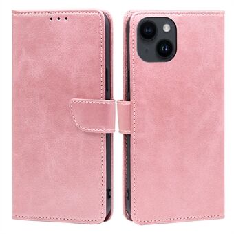 For iPhone 15 PU Leather Protective Cover Calf Texture Stand Wallet Phone Case 

For iPhone 15 PU-skinn beskyttelsesdeksel med kalveskinn tekstur, stativ og lommeboktelefondeksel