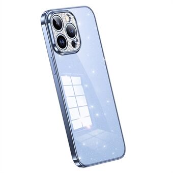 SULADA XingZuan-serien til iPhone 15, elektroplateringsetui med glitter, rhinestone-dekor, støtsikker TPU-telefonbaksiden.