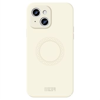 MOFI JK Qin-serien Ringmønstret Trykket Støtsikker Deksel for iPhone 15 Matt Hud-berøring Akryl+TPU-telefondeksel