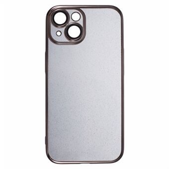 For iPhone 15 Telefonveske Hard PC Glitter Bling Deksel med Objektivbeskytter