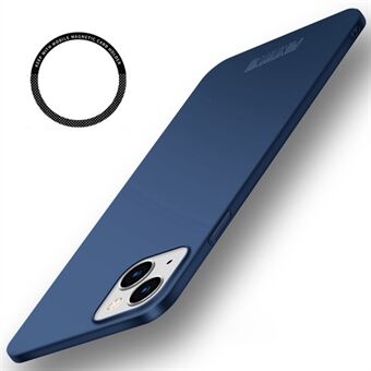 PINWUYO PC-serien for iPhone 15 Plus mobildeksel, matt PC-tynt deksel med magnetisk ringholder