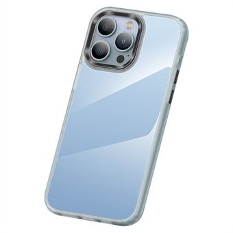Beskyttende PC+TPU-etui for iPhone 15 Plus med metallramme for objektivet, ultraklar telefondeksel, støtsikkert og slankt etui.