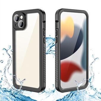 REDPEPPER FS-serien for iPhone 15 Plus, en alt-inkluderende telefonveske, IP68-vanntett, støvtett, snøtett, gjennomsiktig deksel.