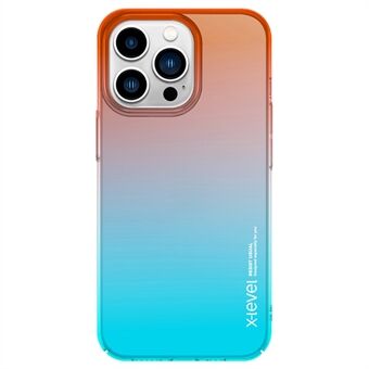 X-LEVEL telefondeksel for iPhone 15 Pro i fargerik serie, laget av hardt PC-materiale. Dekselet har en fargesammensetning og beskytter mot fallskader.