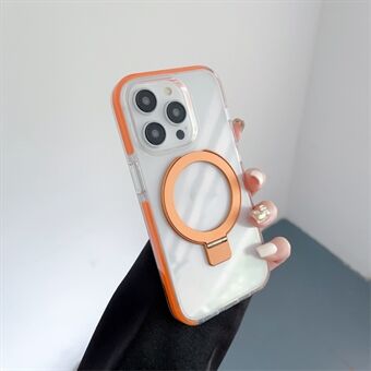 For iPhone 15 Pro deksel Anti-Scratch Akryl+PET+TPU+Magnetisk Telefoncover Kompatibelt med MagSafe