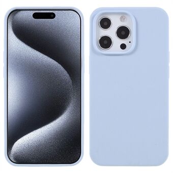 For iPhone 15 Pro-etui: Ripebestandig, ultratynnt silikondeksel til baksiden av telefonen.