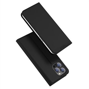 DUX DUCIS Skin Pro-serien for iPhone 15 Pro Max / Ultra PU-lær kortspor-telefonveske med stativ, beskyttende flip-omslag.