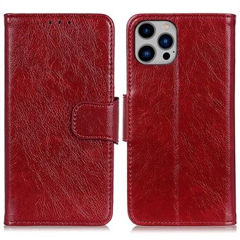 For iPhone 15 Pro Max Anti-fall Split Leather Phone Case Nappa Texture Cover with Stand Wallet
For iPhone 15 Pro Max Anti-fall Splittet Skinn Telefonveske Nappa Tekstur Deksel med Stativ Lommebok