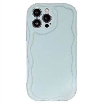 For iPhone 15 Pro Max Gummibelagt Candy Color mykt TPU-deksel Ripebestandig telefonomslag