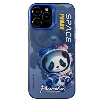For iPhone 15 Pro Max PC+TPU-telefonveske med panda-astronautmønstertrykk