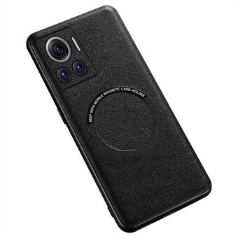 For Motorola Moto X30 Pro 5G / Edge 30 Ultra 5G magnetisk bakdeksel kompatibel med MagSafe PU-skinn+PC+TPU-telefondeksel
