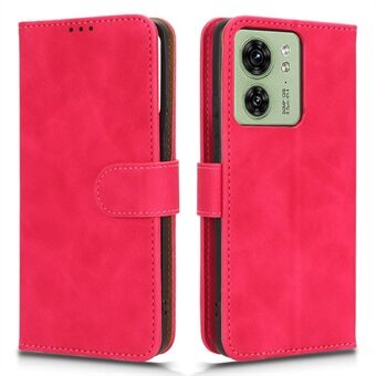 For Motorola Edge 40 5G PU Lær Skin-touch Lommebok Stand Magnetlukking Flip Telefondeksel