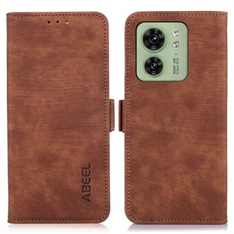 ABEEL For Motorola Edge 40 5G telefonlommebokdeksel Retro Texture PU Leather Flip Stand Deksel