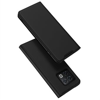 DUX DUCIS Skin Pro Series for OnePlus 10 Pro 5G PU Leather Folio Flip Case Kortholder Stand Telefondeksel - Svart
