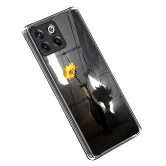 For OnePlus 10T 5G / ACE Pro 5G Myk TPU-telefonveske Solsikkemønsterutskrift Anti- Scratch