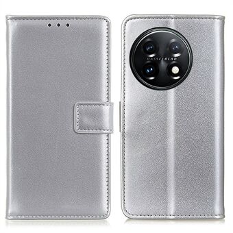 For OnePlus 11 5G teksturert PU-lærlommebok telefonveske Full beskyttelse Anti-fall Stand