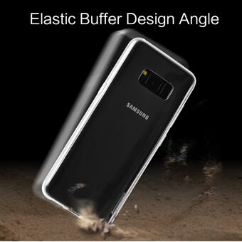 X-LEVEL Clear TPU antislip mobiltelefon deksel til Samsung Galaxy S8 G950 - Gjennomsiktig