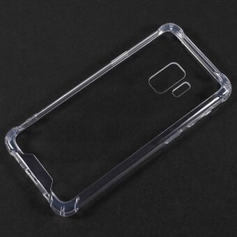 Drop-proof klar akrylbakside + TPU Edge Hybrid Shell for Samsung Galaxy S9 - Gjennomsiktig