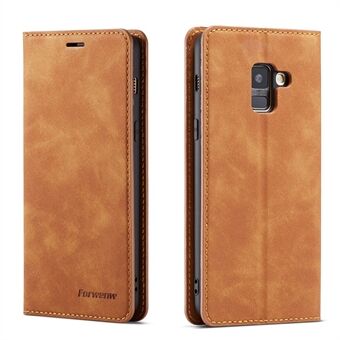 FORWENW Fantasy Series- Stand Silky Touch Leather Wallet Cover for Samsung Galaxy A8 (2018)