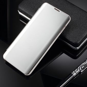 For Samsung Galaxy S10 [Electroplating Mirror Surface] View Window Leather Case