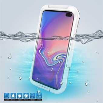 10 m undervanns vanntett telefondeksel for Samsung Galaxy S10 Smuss-/støv-/snøtett deksel