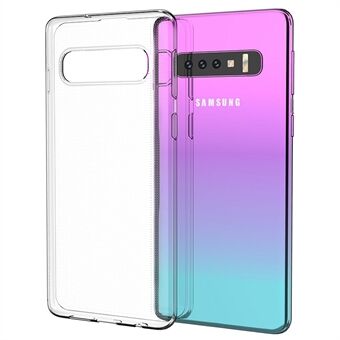 For Samsung Galaxy S10 Klart, mykt TPU-telefondeksel Supertynt Anti-fingeravtrykk Anti- Scratch telefonbakdeksel