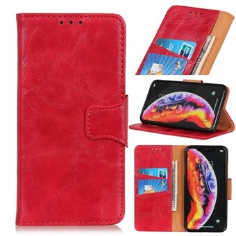 Crazy Horse Split lær deksel [lommebok Stand] til Samsung Galaxy A40