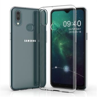 Tynt gjennomsiktig telefondeksel for Samsung Galaxy A20e, mykt TPU-beskyttende bakdeksel til mobiltelefon mot fall