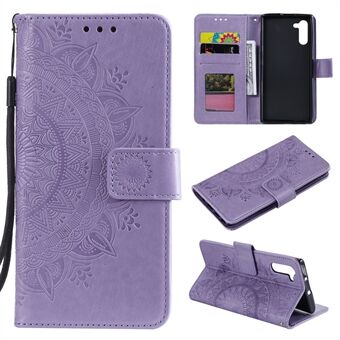 Imprint Flower Leather Wallet Case for Samsung Galaxy Note 10 / Note 10 5G