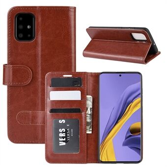 Crazy Horse Lommebok Leather Stand sak for Samsung Galaxy A51