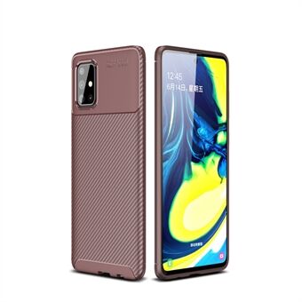 Carbon Fiber Skin TPUAnti-drop telefonveske til Samsung Galaxy A71
