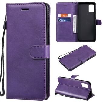 Ensfarget magnetisk PU-lær lommeboktelefonveske til Samsung Galaxy A71