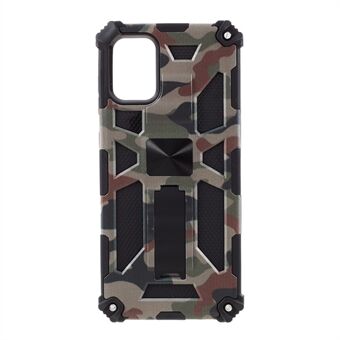 Camouflage Design Avtakbar 2 i 1 Støtdempende telefonbeskyttende skall for Samsung Galaxy A71 SM-A715