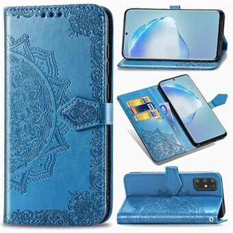 Preget Mandala Flower Leather Cover for Samsung Galaxy S20 Plus
